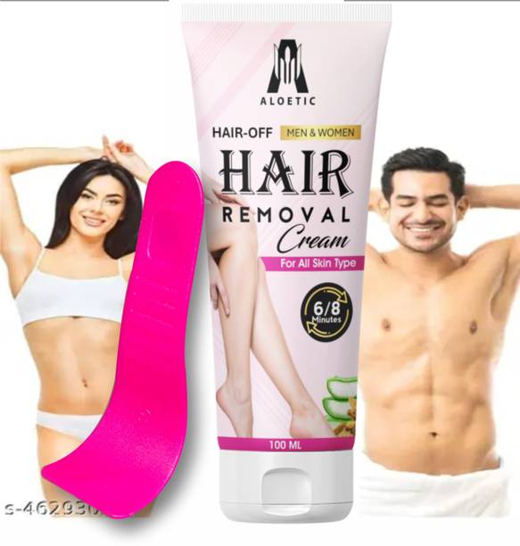 ALOETIC Unwanted Hair Removal Cream | Fast & Gentle Action Cream