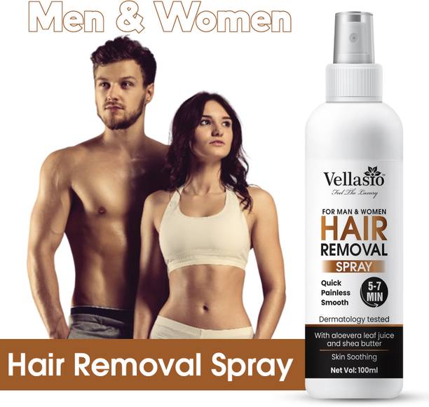 vellasio Hair Removal Spray Painless Body for Chest, Back, Legs & Arms Spray