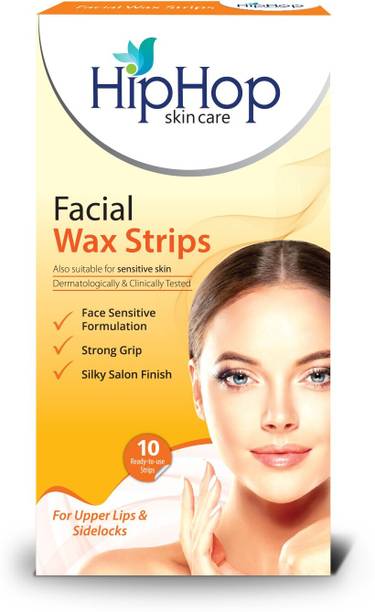 HipHop Skincare AloeVera Facial Wax Strips for Upper Lips & Sidelocks For Sensitive Skin Wax
