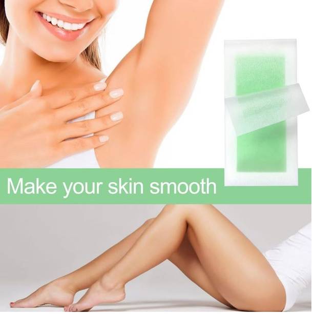 THTC Hair Removing Waxing Paper With Wipes Strips