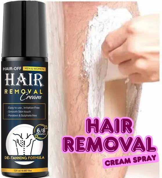 LEETEE Hair Removal Cream Spray for Men Chest, Back, Legs, Under Arms Cream