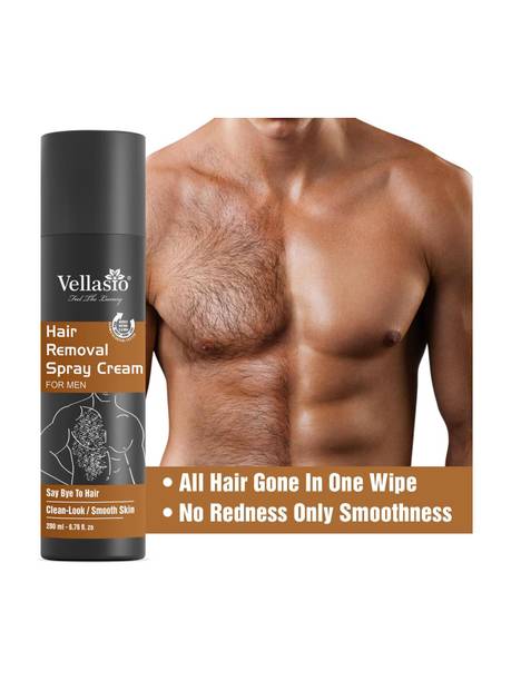 vellasio Hair Removal Spray for Men & Boys | Painless Full Body Hair Remover Spray