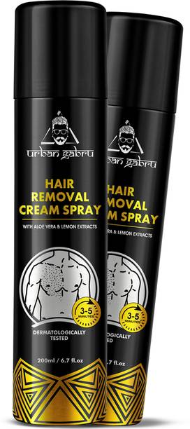 अर्बनगबरू Hair Removal Spray for Chest, Back, Legs, Under Arms & Intimate Area