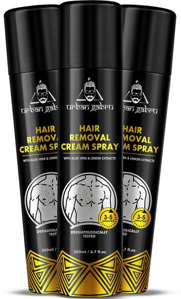 अर्बनगबरू Hair Removal Cream for Men Chest, Back, Legs, Under Arms & Intimate Area