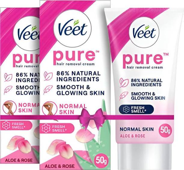 Veet Pure Hair Removal Cream Normal Skin, Pack Of 2 Cream