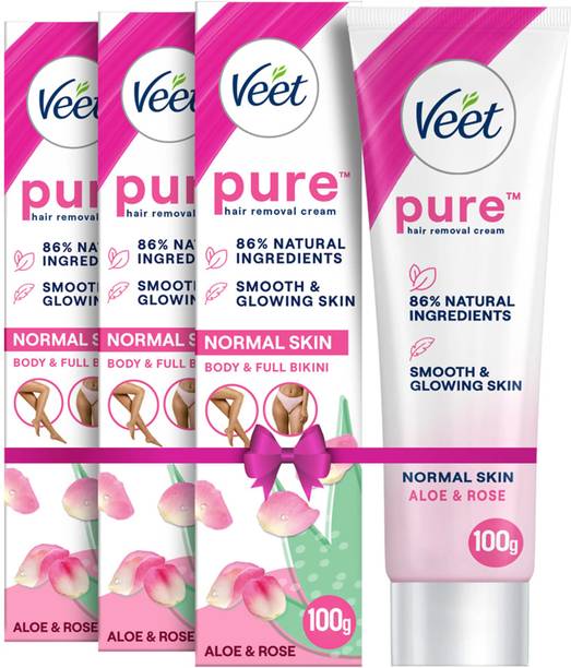 Veet Pure Hair Removal Cream Normal Skin Aloe & Rose Cream