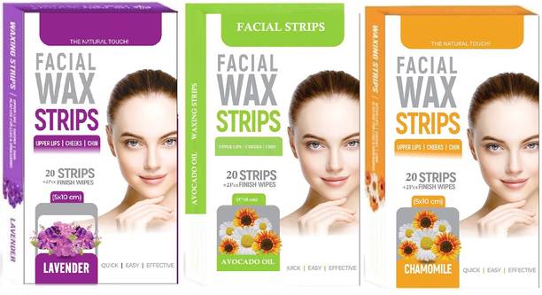 MYEONG Facial wax strip multi color Strips