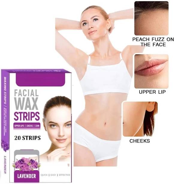 AFARAXIA Best For All Skin Type Face Hair Removal Wax for unwanted hair Strips Strips