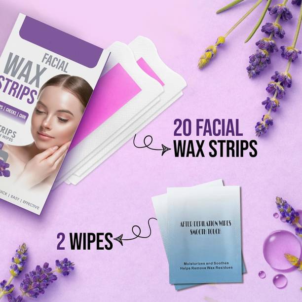 GULGLOW99 Facial Wax Strips For Women,Wax Strips For Face,Upper Lips, Cheeks, Chin Strips