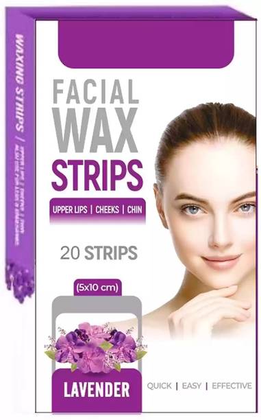 MYEONG New And Professional Facial Wax Strips 20 + 2 Finish Wipes Strips Strips