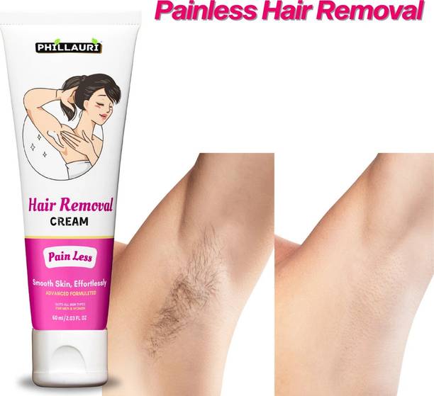 Phillauri Hair Removal Cream for Men & Women, Chest,Back,Legs,Under Arms &Intimate Area Cream