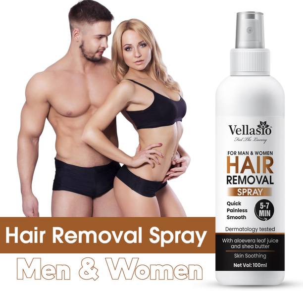 vellasio Hair Removal Cream for Men | Painless Body Removal Spray Spray