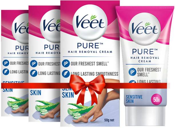 Veet Pure Hair Removal - Sensitive Skin Cream50g,Set Of 3 Cream
