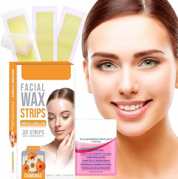 MYEONG Hair Removal Wax Strips for Upper Lip Chin Facial Wax Strip Strips