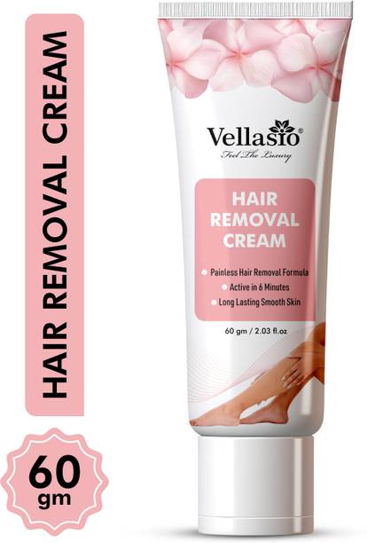 vellasio Facial Hair Removal Cream for Face, Intimate Skin & Body, Smooth Cream