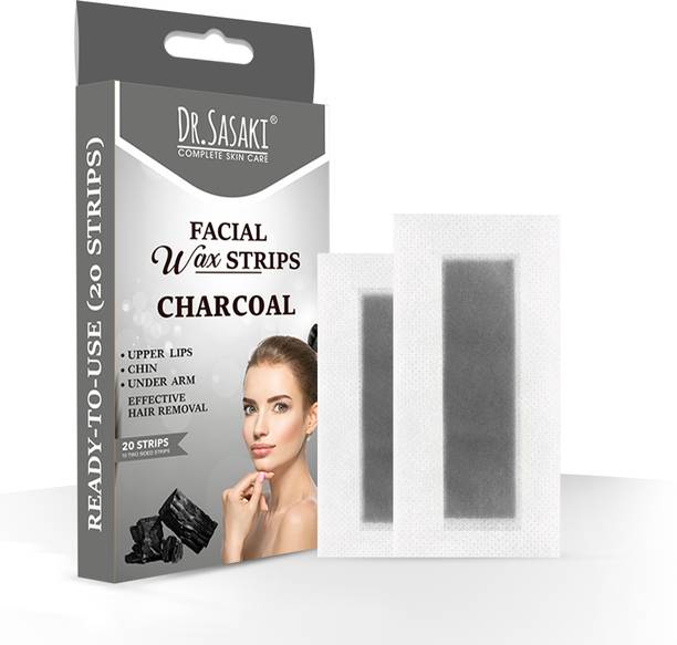 DR.SASAKI COMPLETE SKIN CARE Charcoal Facial Wax Strip Strips
