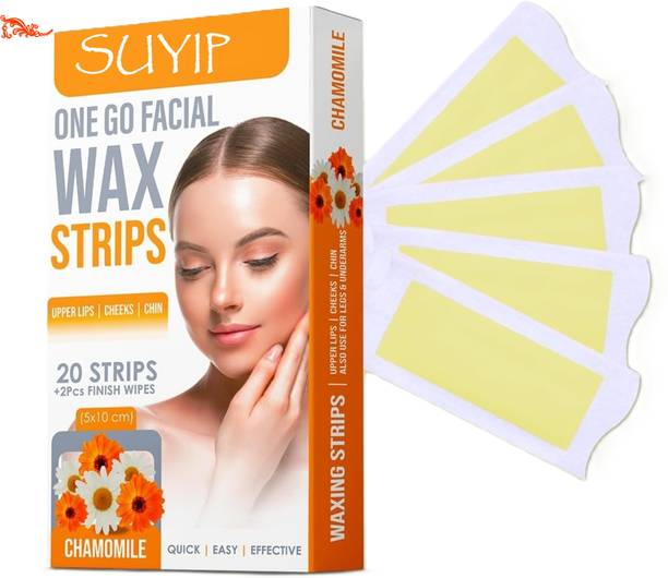 Suyip Chamomile Extracts Facial Wax Strips – Wipe & Go Pack Strips
