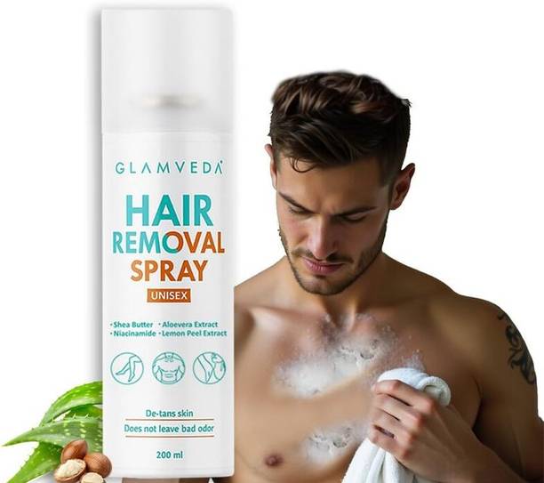 ग्लैमवेडा Hair Removal Spray for Men & Women|Smooth Skin|for Sensitive Areas|Skin-Friendly
