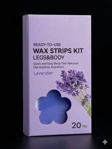Swastik Ready-to-Use Wax Strips Kit Lavender (20 Strips)01 Strips