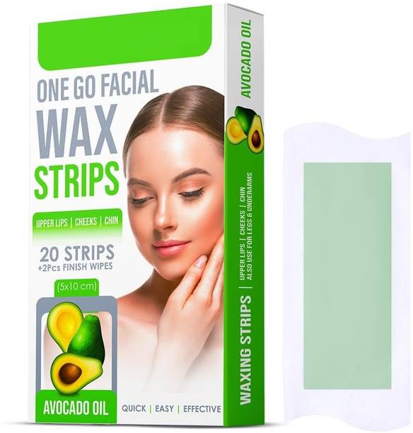 MYEONG Painless Hair Removal One Go Facial Wax Strips Ready-To-Use Facial Wax Strips Strips