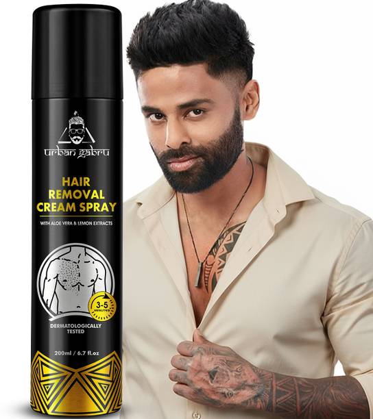 urbangabru Hair Removal Cream Spray for Men Chest, Back, Legs, Under Arms Spray