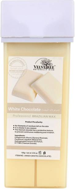 Velvetree White Chocolate Roll on Wax kit for Hair Removal full Body Waxing Cream