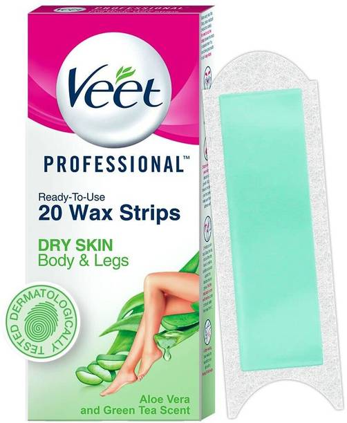 Veet Professional Waxing Kit for Normal Skin Strips Strips