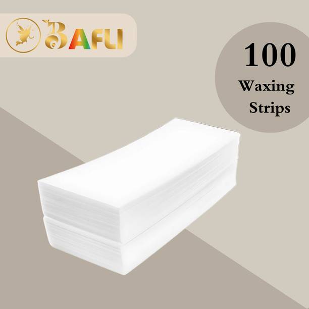 Bafli Hair Removal Waxing Strips For Woman and Men Plain Without Wax 120 Strips Strips