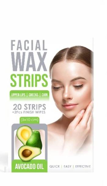 AFARAXIA Wax Strips For Face Upper Lips Cheeks Chin Eyebrow Quick Easy&Safe Waxing Strips
