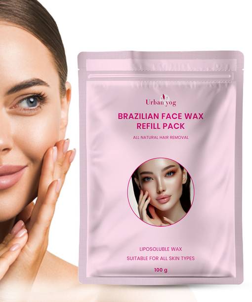 URBANYOG Liposoluble Brazilian Wax Beans | Stripless Face Hair Removal | Refill pack Wax