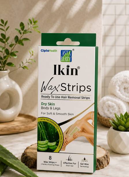 Ikin Wax Strip with Aloevera Extract (Pack of 1) Strips