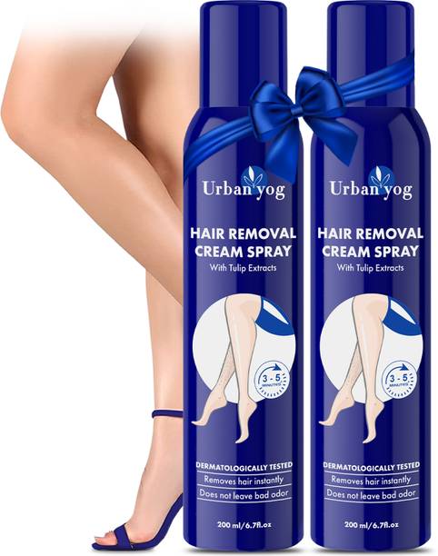URBANYOG Hair Removal Cream Spray for Women - Hands, Legs & Under Arms Spray