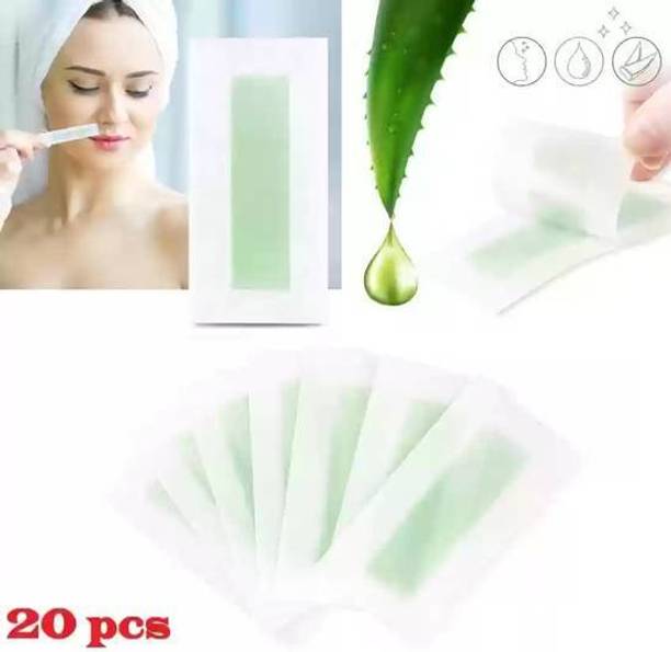 klaty Facial Wax Strips|With 2 Finish Wipes|Face,Upper Lip,Chin,Underarms &Forhead 22 Strips