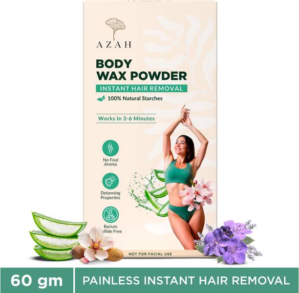 AZAH Instant Body Hair Removal For Women | Natural And Painless | Works In 3-6 Mins | Powder