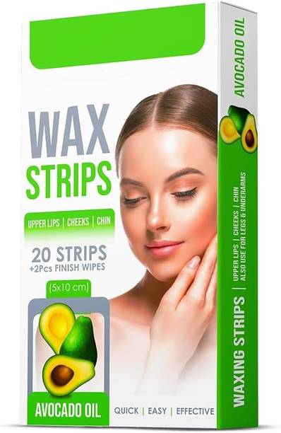 manasona Best Wax Strips for Facial & Upper Lip/Cheek Hair Removal for Men Strips