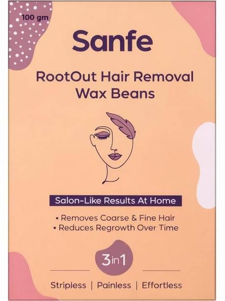 Sanfe RootOut Hair Removal Wax Beans | Salon-Like Brazilian Wax at Home Wax