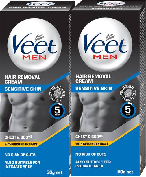 वीट Men Hair Removal - Sensitive Skin Cream 50g,Set Of 2