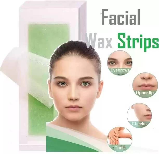 CATERINACHIARA Facial Hair Removal Mini Wax Stripes for Eyebrows Face Upper Lip Chin Strips Strips