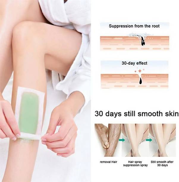 MYEONG 20pcs Professional Hair Removal Wax Strips Double Sided Hair Removal Strip Strips