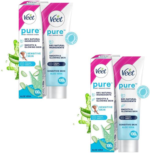 Veet Silk & Fresh Hair Removal Cream Sensitive Skin - 100G Cream