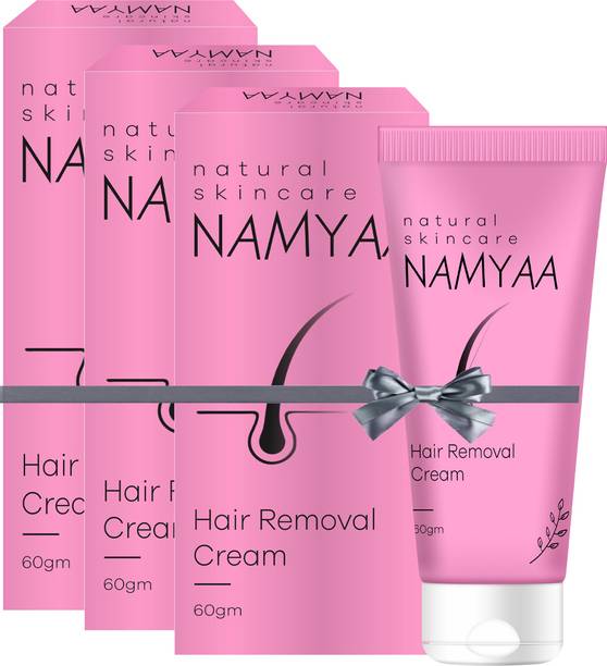 नम्या Hair Removing Cream for Intimate Skin with After Wax Soothing Serum with Vitamin C-Pack of 3 क्रीम