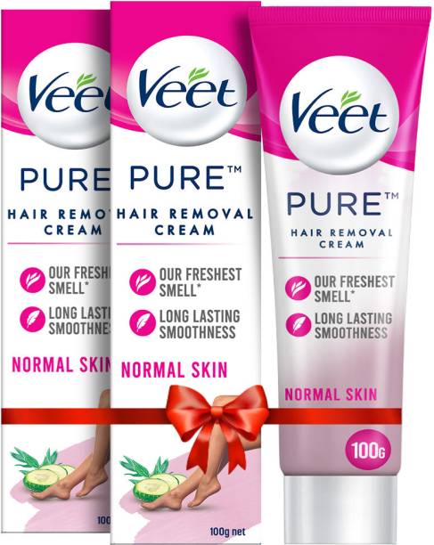 Veet Pure Hair Removal - Normal Skin Cream 100g,Set Of 2 Cream