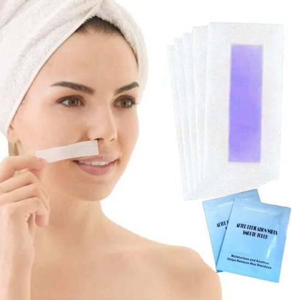 klaty Facial Wax Strips | Face,Upper Lip,Under Arms & Chin Facial Wax |Lavender 28 Strips