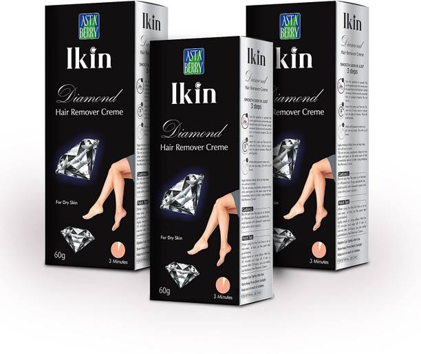 Ikin Hair Remover Cream (3 Packs, 60g Each) Cream