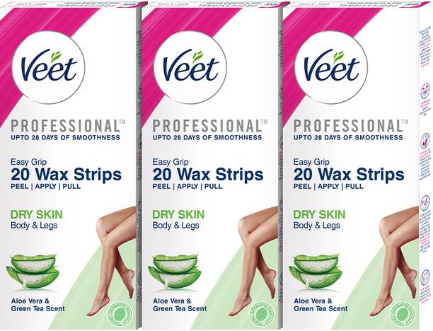 Veet Professional Waxings Kit for Dry Skin Strips