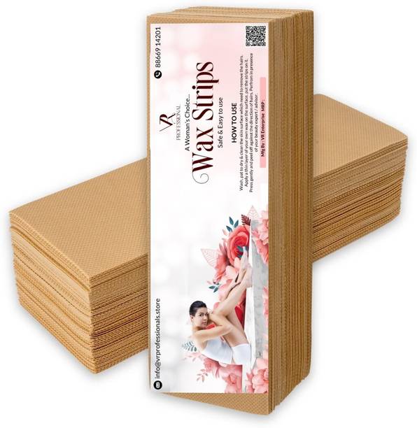 VR PROFESSIONAL Professional Brown Wax Strips Pack Of 120Pcs Strips