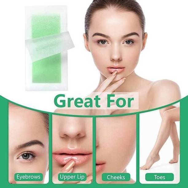 klaty Facial Wax Strips|With 2 Finish Wipes|Face,Upper Lip,Chin,Underarms &Forhead 16 Strips