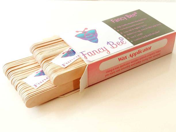 Fancy Bee Wooden Professional Disposable Wax Knife/Spatulas/Applicators (Pack of 100 ) Strips