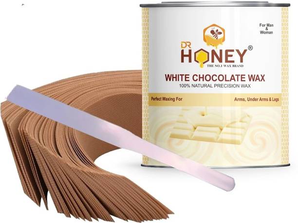 DR.HONEY white chocolate wax (wax + 30 strips+ spatula) 598 gram Wax