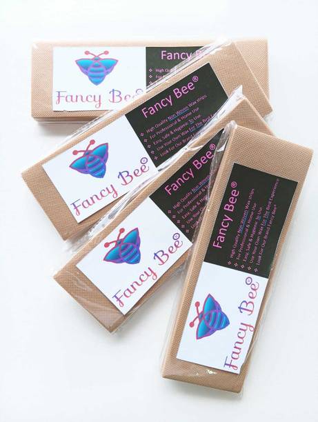 Fancy Bee Waxing Strips for Hair Removal Plain Disposable Brown Color Wax Strips Easy & Safe Wax Strips Paper Non-woven Body Hair Removal for Men and Women (144 Strips, Set of 4). Strips
